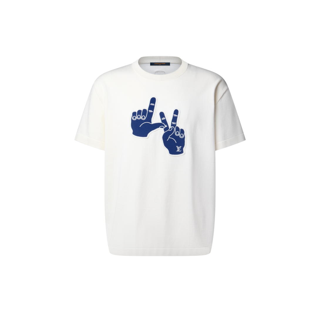 Short-Sleeved Signature Patch Crewneck - Men - Ready-to-Wear